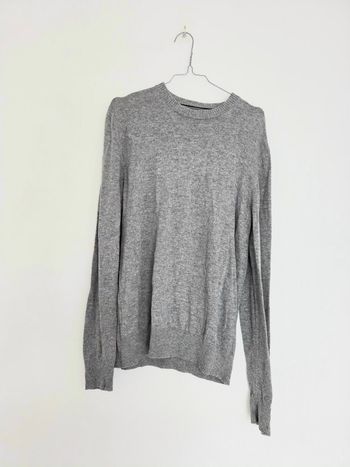 Pull col rond gris chiné Celio - Taille M - Unisexe