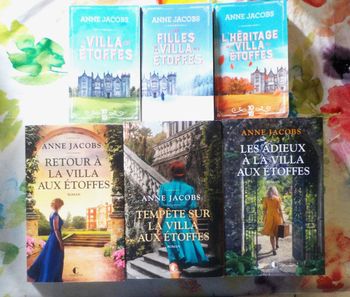 LA VILLA AUX ETOFFES Tomes 1 à 6 de Anne JACOBS