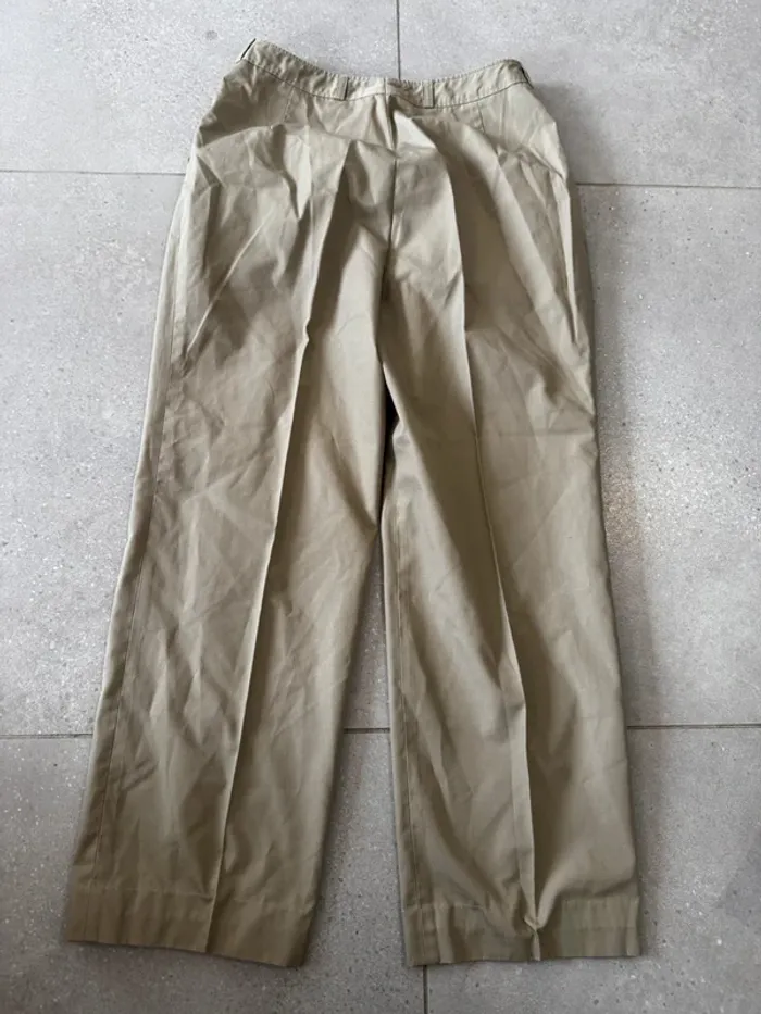 Pantalon beige, très bon état, 34x95cm - photo numéro 3