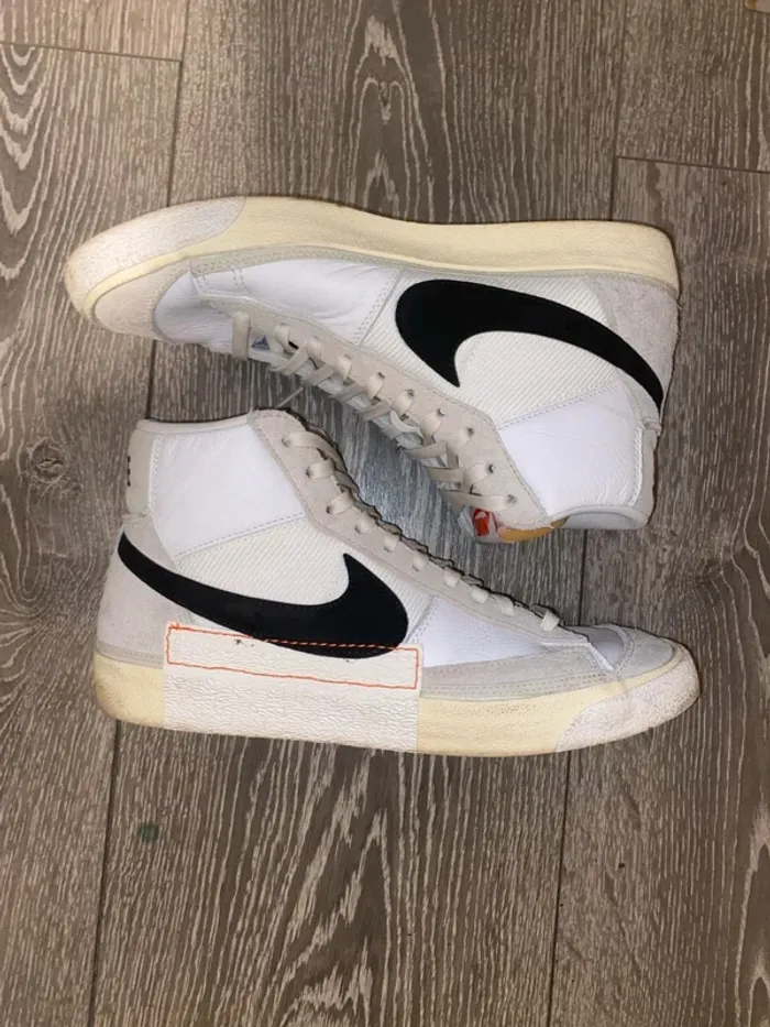 Nike blazar mid 77 pro club white black ligh