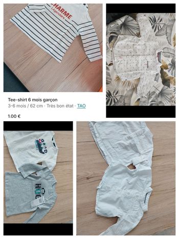 Lot 6 mois garçon