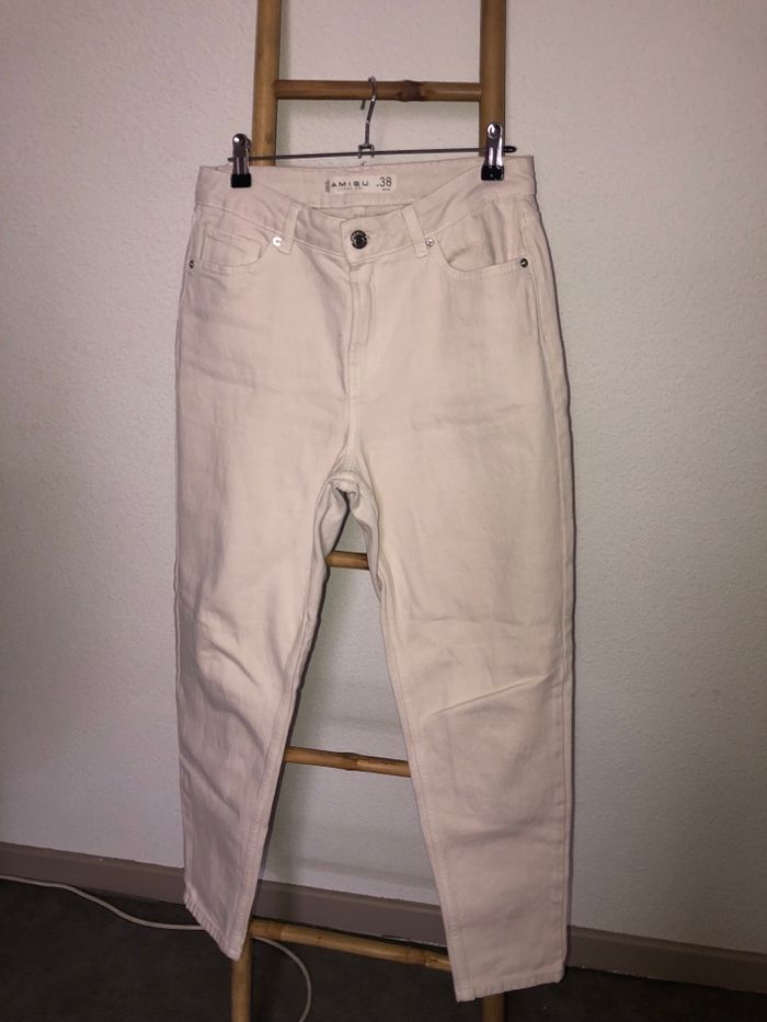 Pantalon rose pâle femme