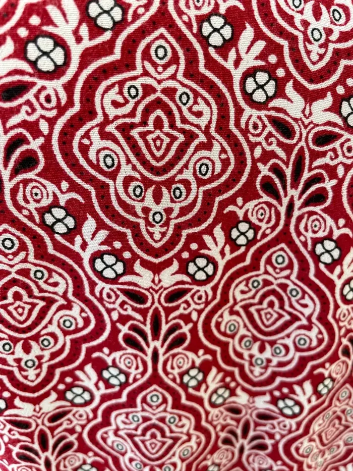 Robe rouge à motifs taille 38 Sud Express - photo numéro 6