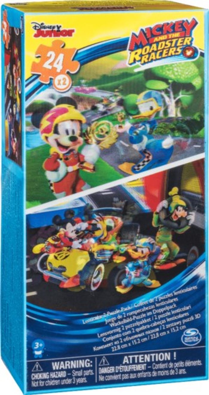 PUZZLES mickey roadster racers Set de 2 Puzzles 3D 6033114