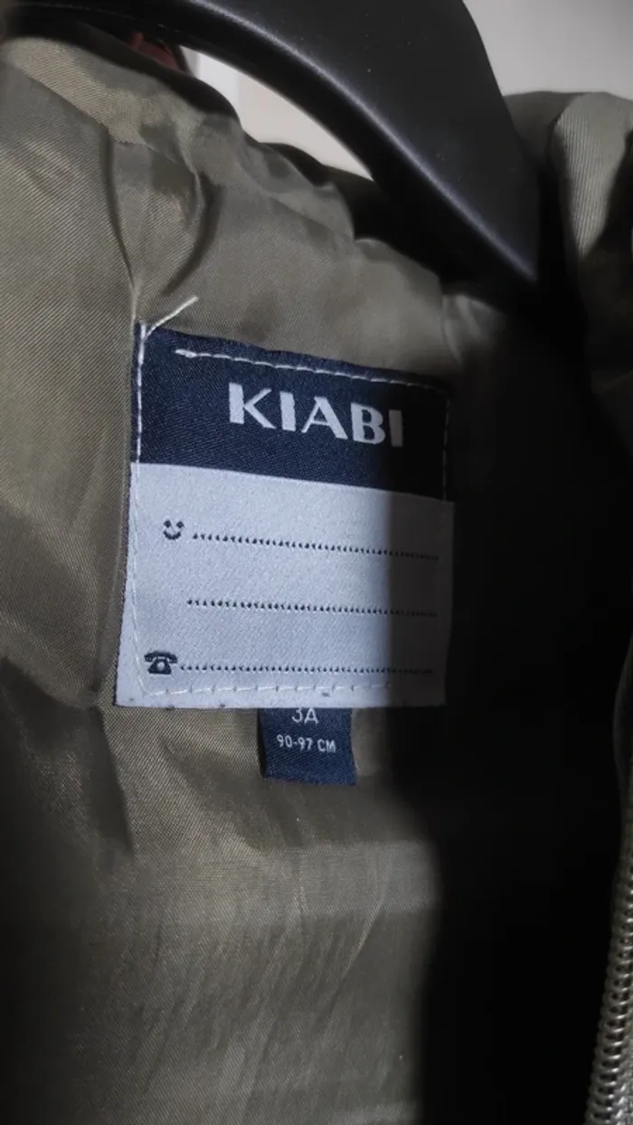 Manteau Kiabi 3 ans Kaki - photo numéro 6
