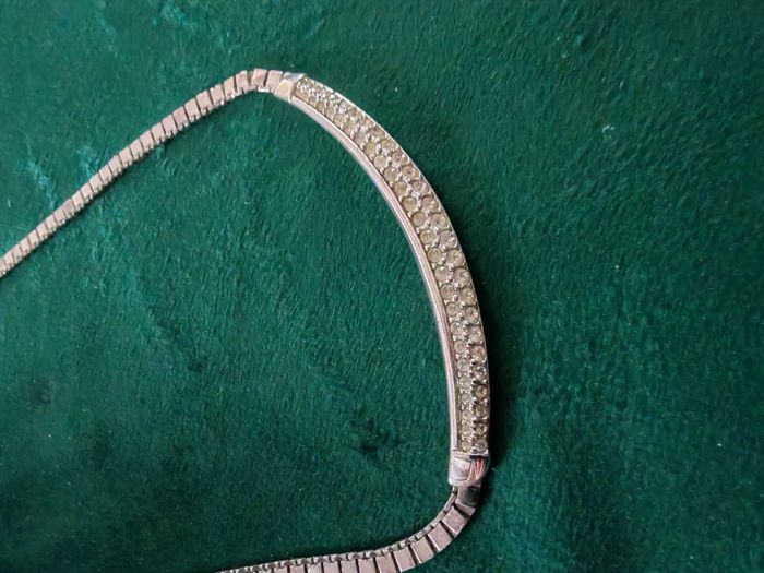 Collier en métal argenté Swarovski - photo numéro 7