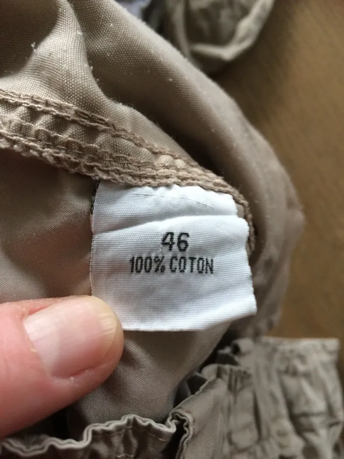 Pantacourt beige T.46 - photo numéro 4