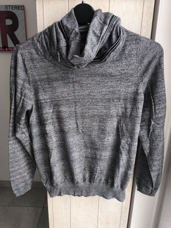 Pull homme col montant