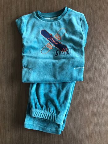 ensemble pyjamas garcon en velours 2/3 ans 