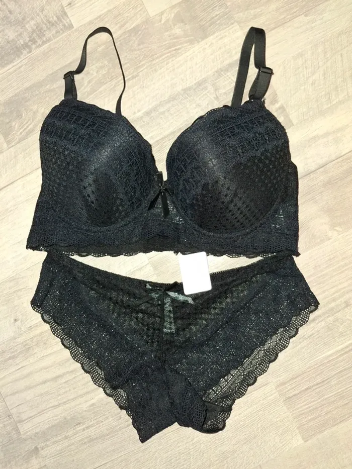 Ensemble lingerie 2pces noire