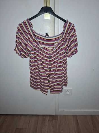 Tee shirt épaules dénudé taille L