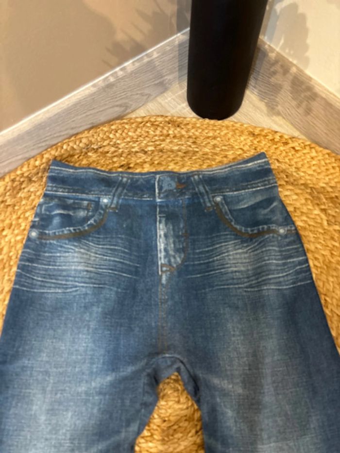 Legging femme effet jeans taille S - photo numéro 3