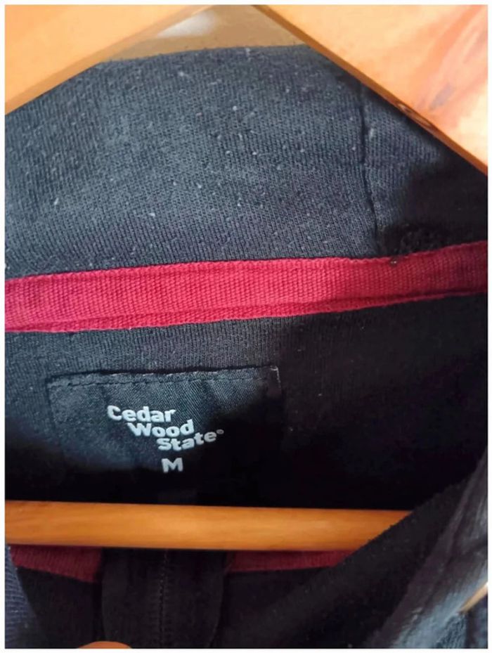 C23 sweat noir Cedar wood state M - photo numéro 3
