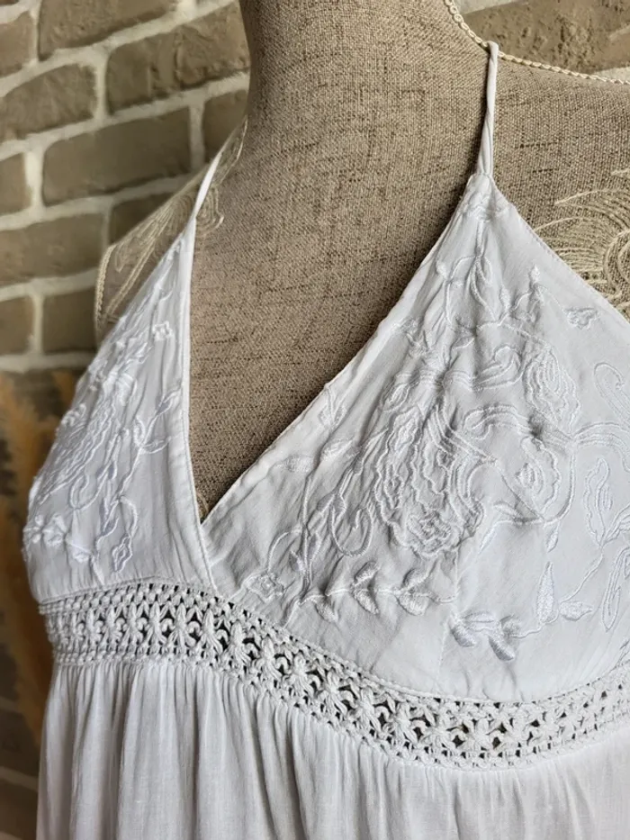 Top dos nu bohème en coton brodé Pimkie - photo numéro 6