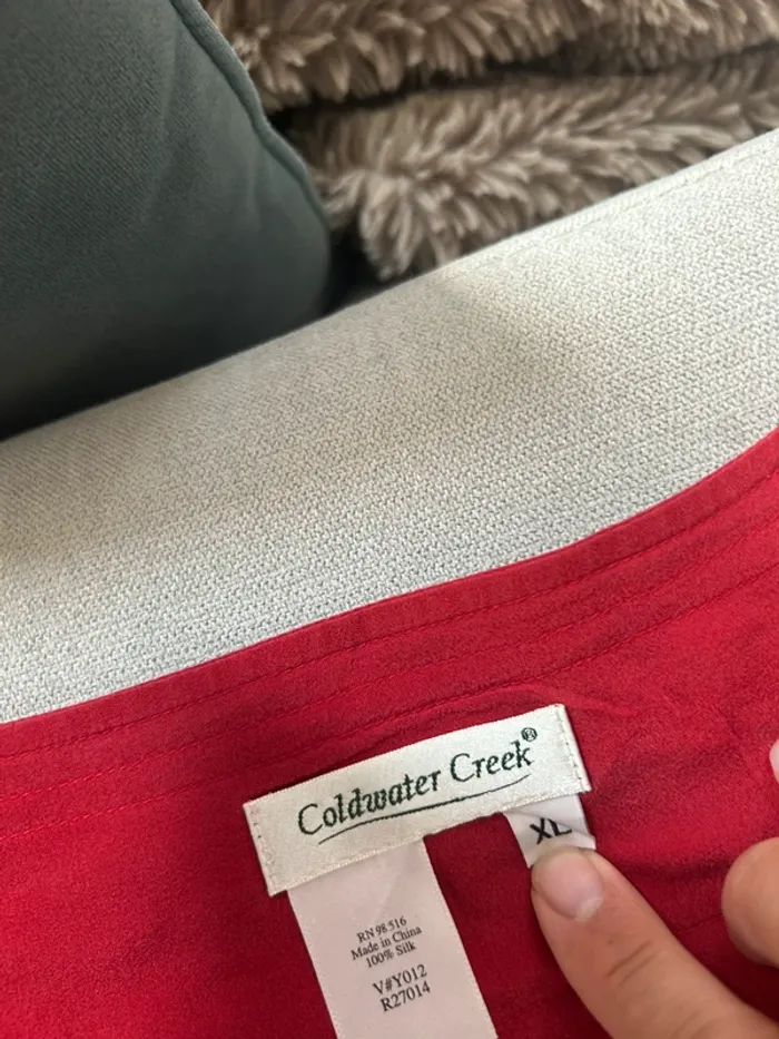 Chemisier rouge taille XL - photo numéro 5