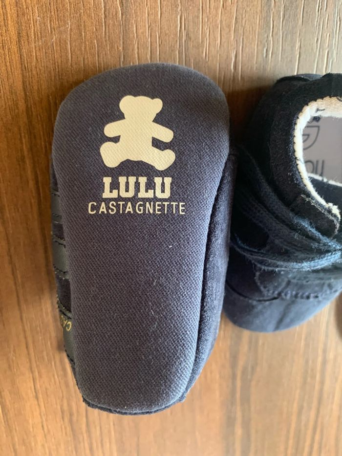 Chaussures 3 6 mois Lulu Castagnette bleues - photo numéro 3