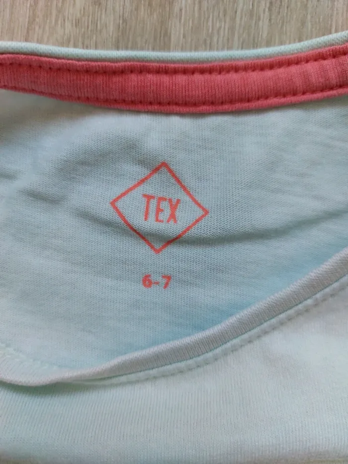 T-shirt "flamand rose" 6-7A - photo numéro 2