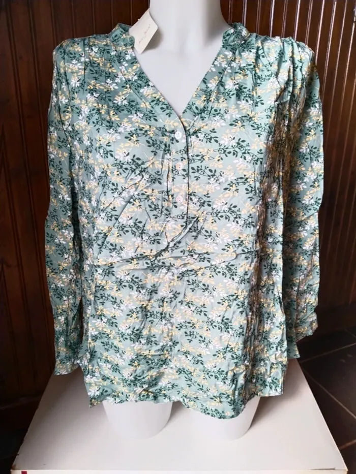 Jolie blouse tunique femme marque Melya Melody taille 46 48 - photo numéro 2