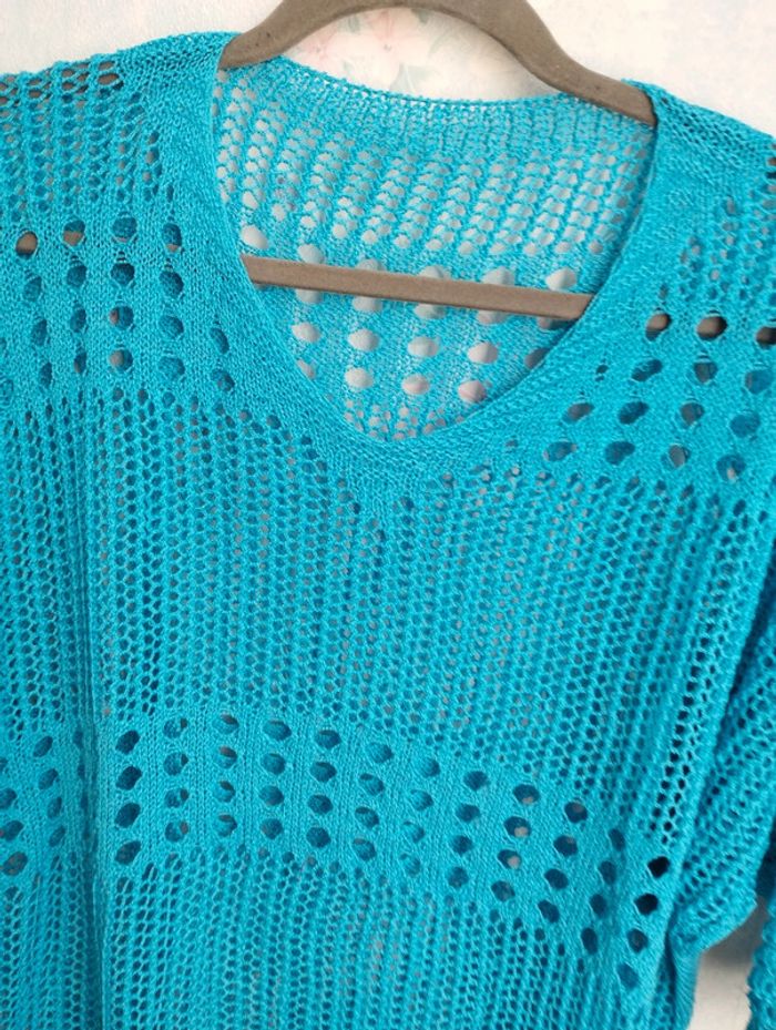 Haut ajouré en maille taille 46 48 - photo numéro 2