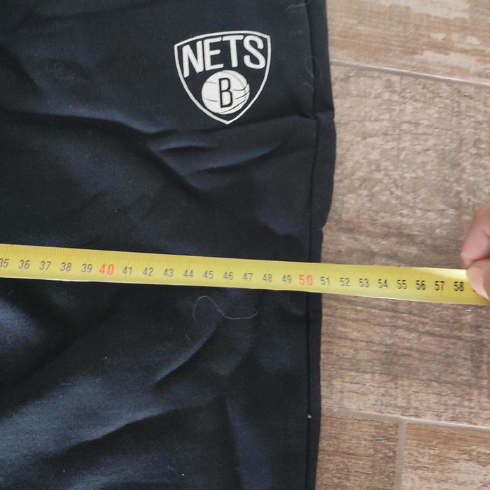 Pantalon de survêtement coton bas de jogging Adidas NBA Nets noir de 2010 taille M - photo numéro 15