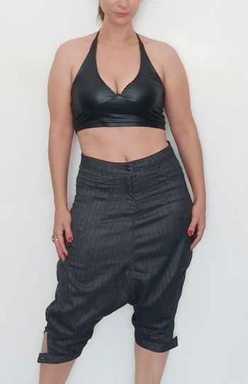 Sarouel court effet jean taille 36