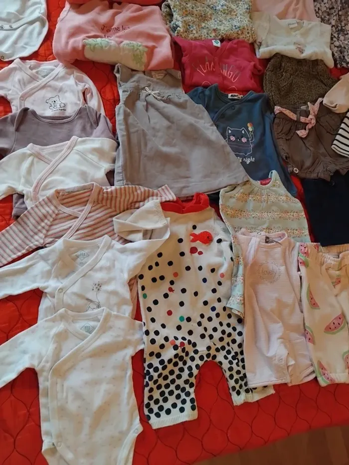 Caisses de vêtements fille 1mois - photo numéro 3