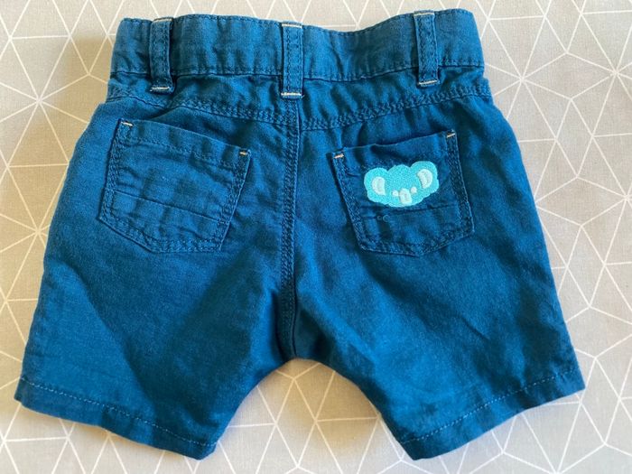 Short lin/coton broderie koala 6 mois Obaibi