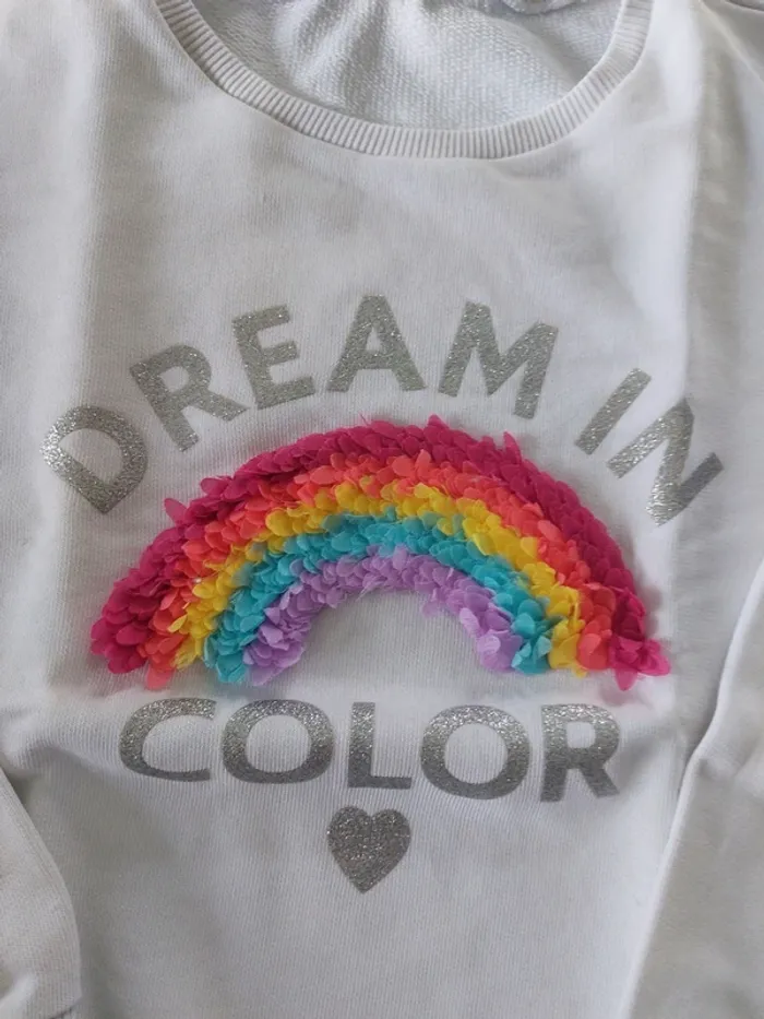 Pull benetton arc en ciel - photo numéro 2