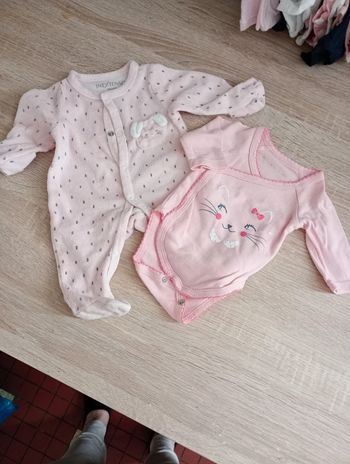 Pyjama naissance+body 1 mois