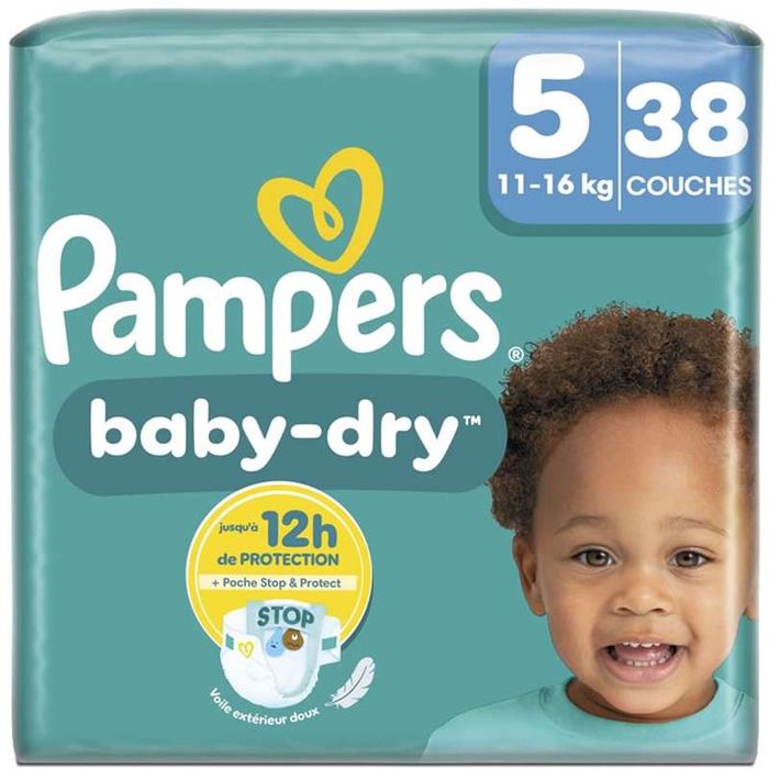 🍼 Lot de couches Pampers Baby Dry T5 et T5+ – Neuf jamais ouvert