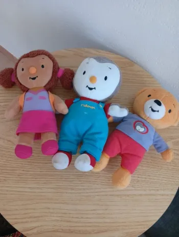 Lot 2 peluches T'choupi lalou