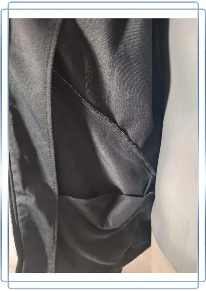 Veste Nike vintage noir blanc zip intégral logo brodé Y2K (543) - photo numéro 9