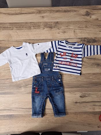 Ensemble salopette Lulu Castagnette 3 mois