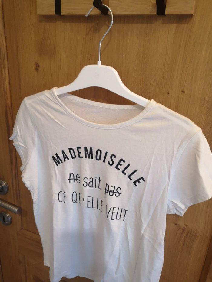 T-shirt en blanc et noir S - photo numéro 2