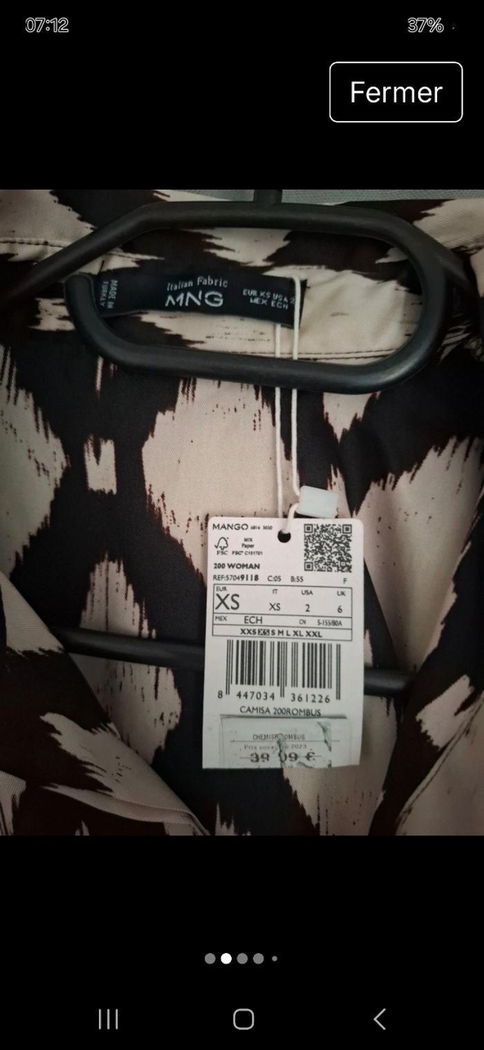 Chemise mango neuve - photo numéro 2