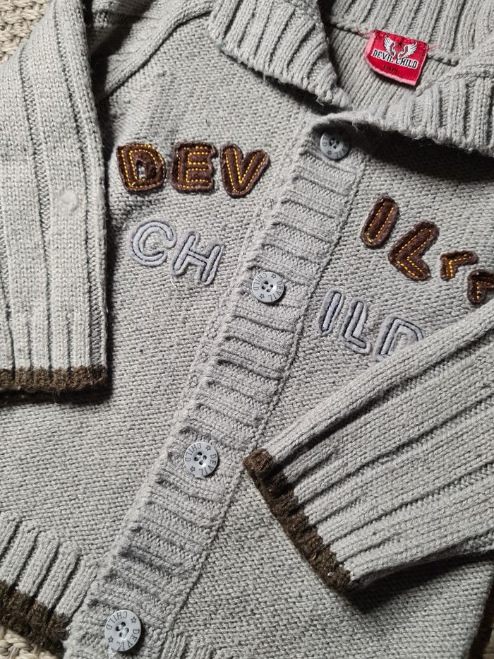 Lot de 3 gilets à boutons - 18/24 mois - photo numéro 3