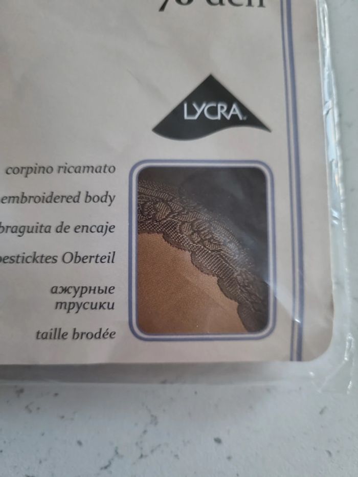 paire de collant voile noir avec culotte slipée - photo numéro 4