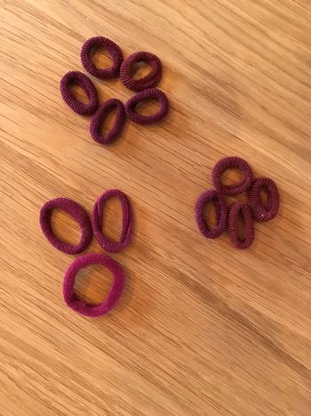 Lot 12 chouchous violet rose pour coiffures boutique indépendante