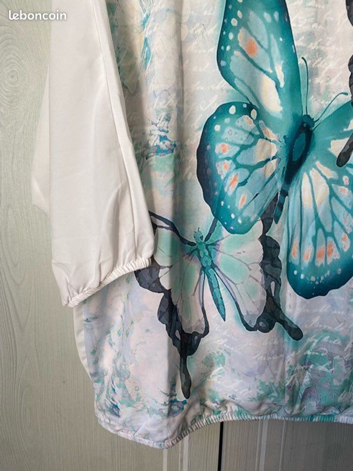 Tee-shirt manches 3/4 - femme - taille 46/48 - photo numéro 2