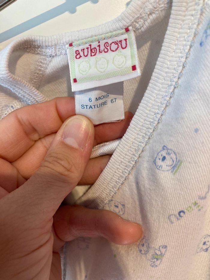 Lot de 6 bodies niches courtes taille 68 - photo numéro 8