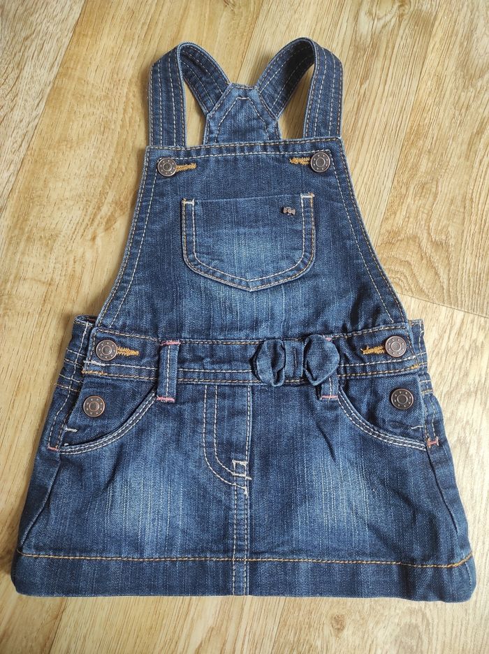 Salopette jupe en jean bébé
