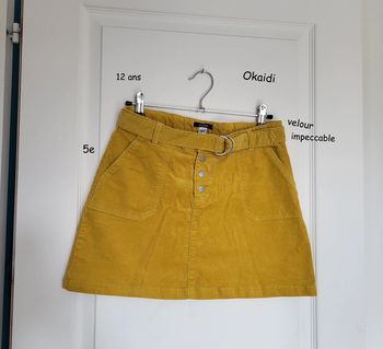 Jupe chaude velour okaidi