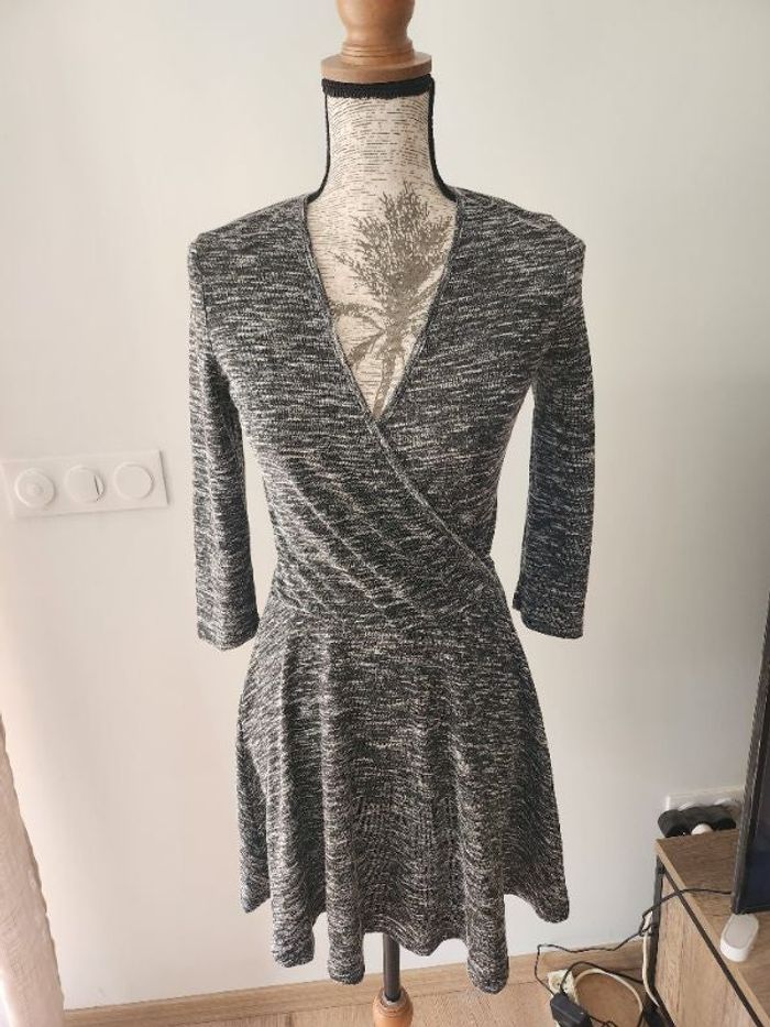 Robe grise Mango