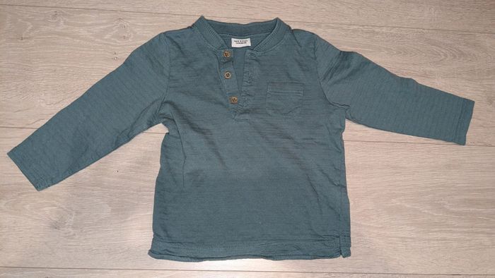 T shirt longues manches vert d'eau