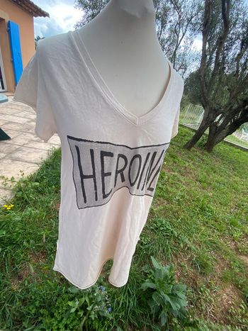 Tee shirt long crème Chantal B.