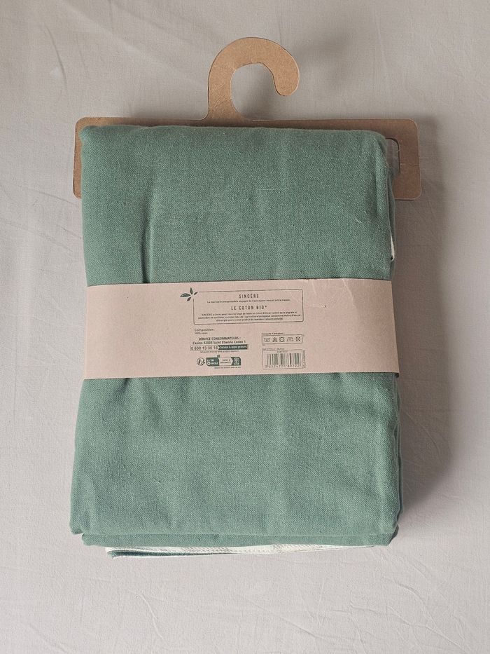 Nappe rectangle 100% coton bio neuf - photo numéro 5