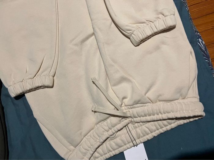 Lot de 2 pantalons joggers femme marron ZARA et beige taille élastique taille M - photo numéro 7