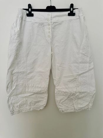 Short lin blanc Taille 7 La Cotonnière