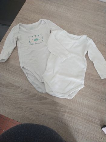 Lot de 2 bodies 9 mois