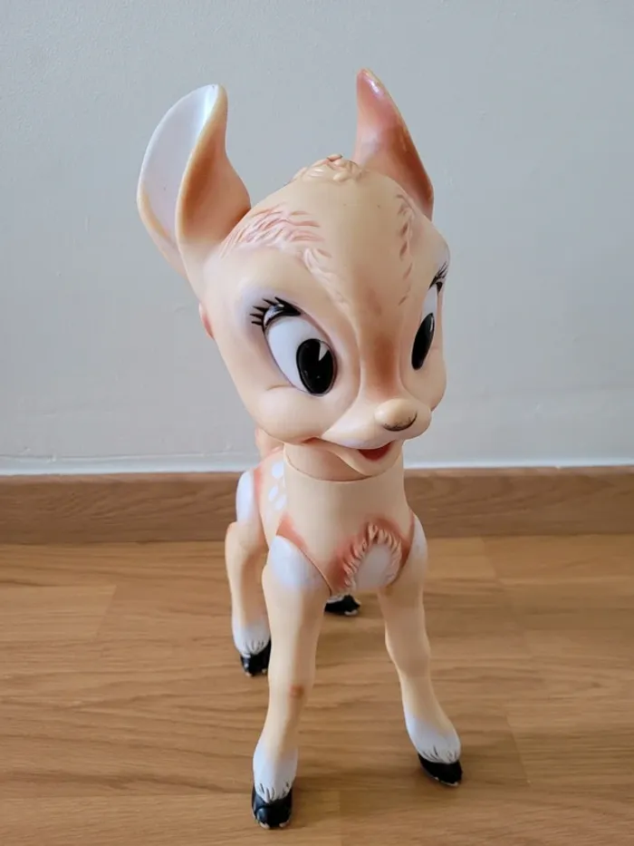Ancien jouet pouet bambi articulé walt disney